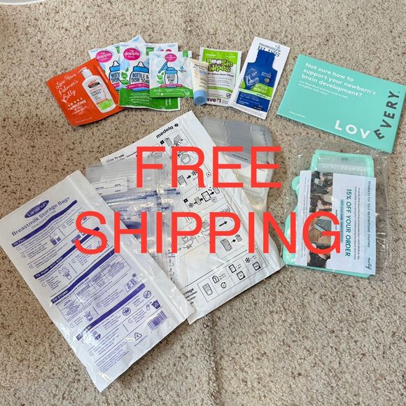 Breast Milk Storage Bags + Baby Essentials Sample Pack – FREE Shipping - Picture 1 of 7